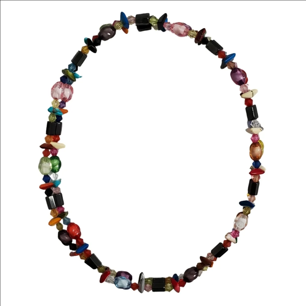 Hematite Magnetic Colorful Wrap Bracelet Necklace - Picture 7 of 8